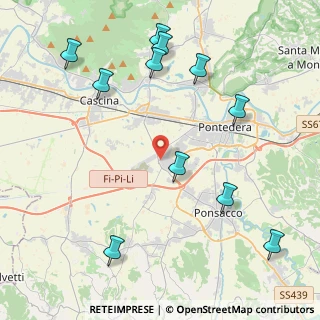 Mappa Via Molise, 56025 Pontedera PI, Italia (5.21364)