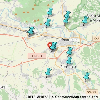 Mappa Via Molise, 56025 Pontedera PI, Italia (4.49615)