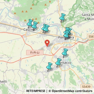 Mappa Via Molise, 56025 Pontedera PI, Italia (3.95167)