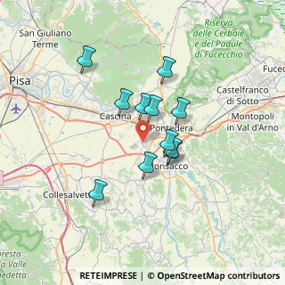 Mappa Via Molise, 56025 Pontedera PI, Italia (5.40909)