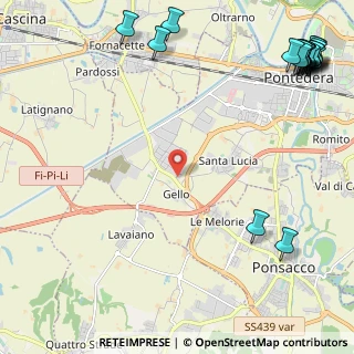 Mappa Via Campania, 56025 Pontedera PI, Italia (3.796)
