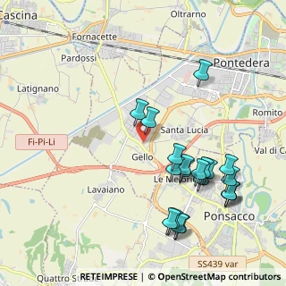 Mappa Via Campania, 56025 Pontedera PI, Italia (2.3085)