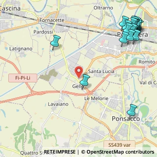 Mappa Via Campania, 56025 Pontedera PI, Italia (3.497)