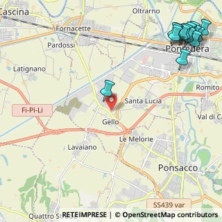 Mappa Via Campania, 56025 Pontedera PI, Italia (3.632)