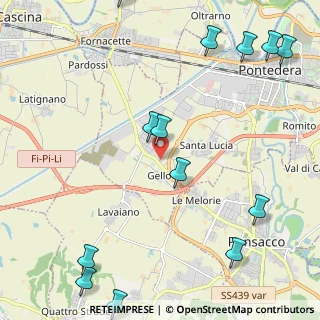 Mappa Via Campania, 56025 Pontedera PI, Italia (3.12692)