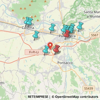 Mappa Via Campania, 56025 Pontedera PI, Italia (3.58385)
