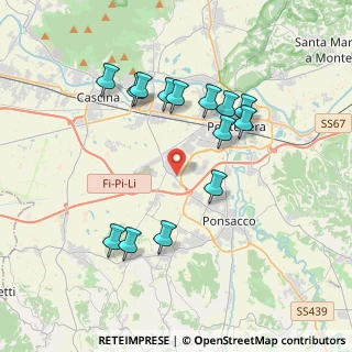 Mappa Via Campania, 56025 Pontedera PI, Italia (3.8)