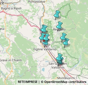 Mappa Località Rona al Poderino, 50066 Reggello FI, Italia (5.67417)