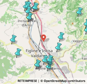 Mappa Località Rona al Poderino, 50066 Reggello FI, Italia (2.76)