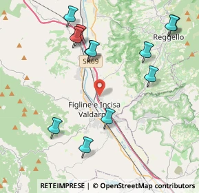 Mappa Località Rona al Poderino, 50066 Reggello FI, Italia (4.73083)