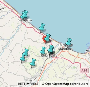 Mappa Strada Provinciale Croce Buzzo, 60018 Montemarciano AN, Italia (6.43133)