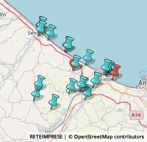 Mappa Vicolo Gili, 60018 Montemarciano AN, Italia (7.038)