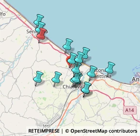 Mappa Vicolo Gili, 60018 Montemarciano AN, Italia (5.79412)