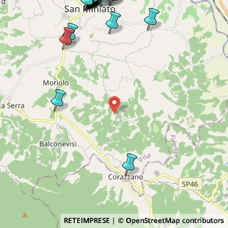 Mappa Via Gello, 56028 San Miniato PI, Italia (3.8145)