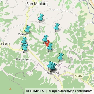 Mappa Via Gello, 56028 San Miniato PI, Italia (1.98214)