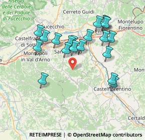 Mappa Via Gello, 56028 San Miniato PI, Italia (7.6395)