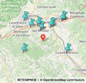 Mappa Via Gello, 56028 San Miniato PI, Italia (7.54818)