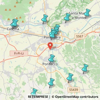 Mappa Via dei Ciliegi, 56025 Pontedera PI, Italia (5.355)