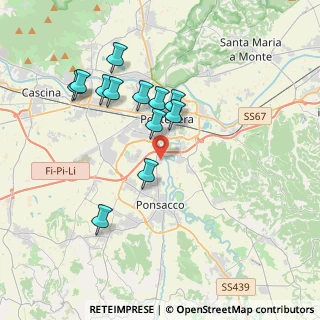 Mappa Via dei Ciliegi, 56025 Pontedera PI, Italia (3.59083)