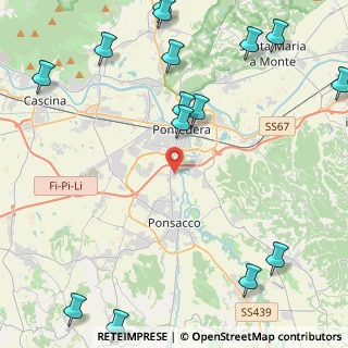 Mappa Via dei Ciliegi, 56025 Pontedera PI, Italia (6.538)