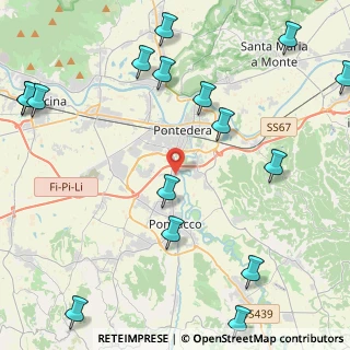 Mappa Via dei Ciliegi, 56025 Pontedera PI, Italia (6.20125)