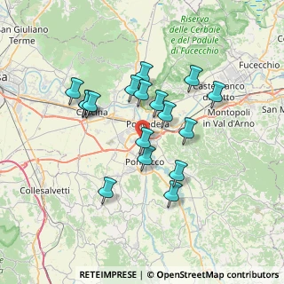 Mappa Via del Pino, 56025 Pontedera PI, Italia (6.43647)