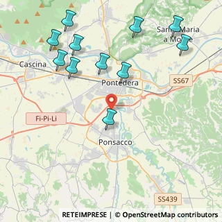 Mappa Via del Pino, 56025 Pontedera PI, Italia (5.12273)