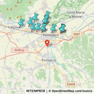 Mappa Via del Pino, 56025 Pontedera PI, Italia (4.05071)