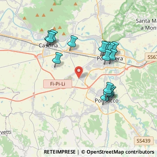 Mappa Via Umbria, 56025 Pontedera PI, Italia (3.99563)