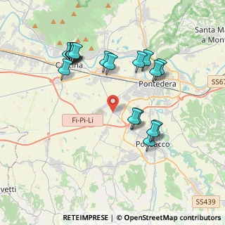 Mappa Via Umbria, 56025 Pontedera PI, Italia (4.04278)
