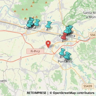 Mappa Via Umbria, 56025 Pontedera PI, Italia (4.29813)
