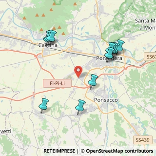 Mappa Via Umbria, 56025 Pontedera PI, Italia (4.37667)