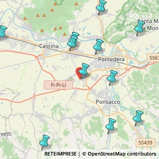 Mappa Via Umbria, 56025 Pontedera PI, Italia (5.72545)
