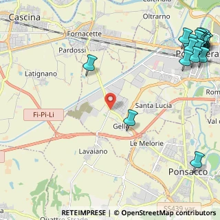 Mappa Via Umbria, 56025 Pontedera PI, Italia (3.743)