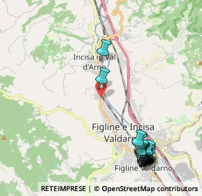 Mappa Via Delle Bizzarre, 50064 Figline e Incisa Valdarno FI, Italia (2.8345)