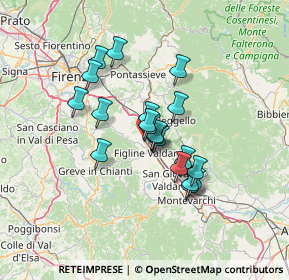 Mappa Via Delle Bizzarre, 50064 Figline e Incisa Valdarno FI, Italia (10.566)