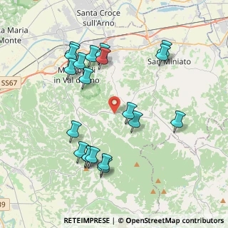 Mappa Via XXIV Maggio, 56028 San Miniato PI, Italia (4.274)