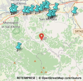 Mappa Via Balconevisi, 56028 San Miniato PI, Italia (5.967)