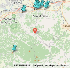 Mappa Via Balconevisi, 56028 San Miniato PI, Italia (5.89182)