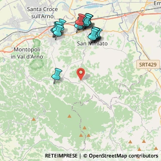 Mappa Via Balconevisi, 56028 San Miniato PI, Italia (4.9895)