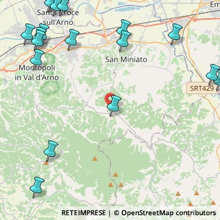 Mappa Via Balconevisi, 56028 San Miniato PI, Italia (7.38316)