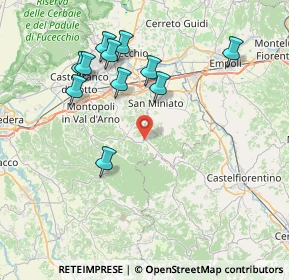 Mappa Via Balconevisi, 56028 San Miniato PI, Italia (8.16182)