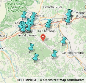 Mappa Via Balconevisi, 56028 San Miniato PI, Italia (8.68211)