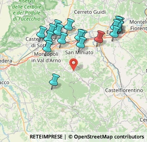 Mappa Via Balconevisi, 56028 San Miniato PI, Italia (8.60526)