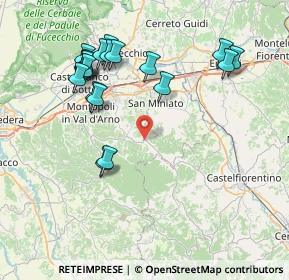 Mappa Via Balconevisi, 56028 San Miniato PI, Italia (8.64)