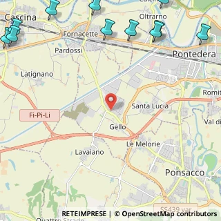 Mappa Via di Gello Est angolo, 56025 Pontedera PI, Italia (3.97091)