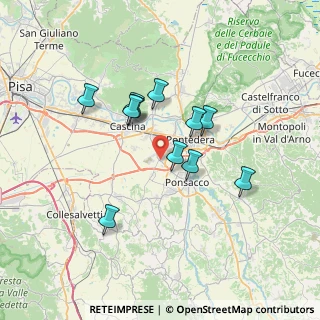 Mappa Via di Gello Est angolo, 56025 Pontedera PI, Italia (6.02091)