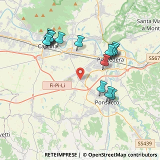 Mappa Via di Gello Est angolo, 56025 Pontedera PI, Italia (4.28125)