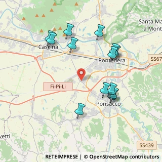 Mappa Via di Gello Est angolo, 56025 Pontedera PI, Italia (4.14)