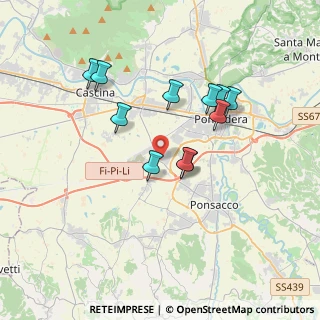 Mappa Via di Gello Est angolo, 56025 Pontedera PI, Italia (3.27)
